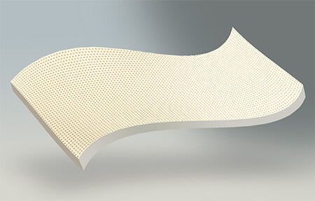 soft firmness depiction - plush feel - more support for lightweight sleepers